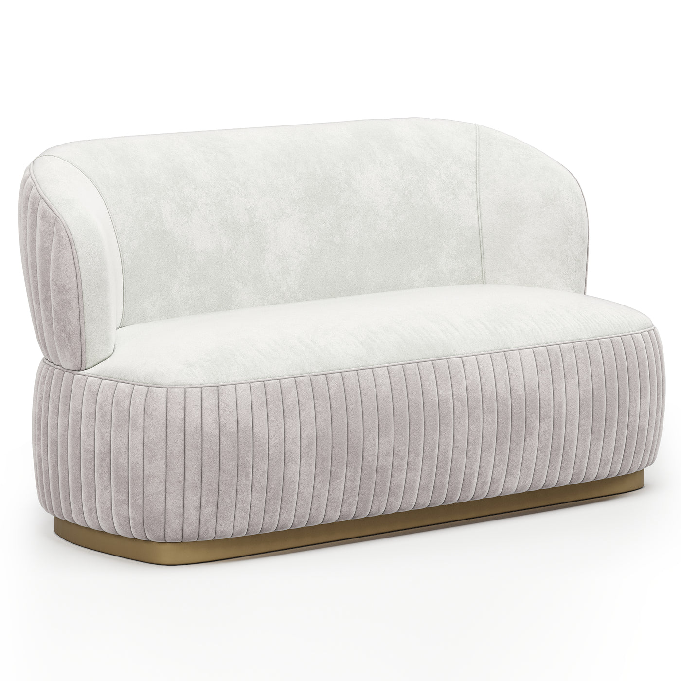 Prestige 2 Seater Sofa Velvet (Beige Two Tone)