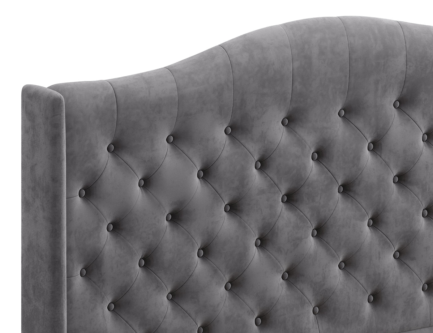 Velora Gas Lift Storage Bed Frame (Palladium Grey Velvet)