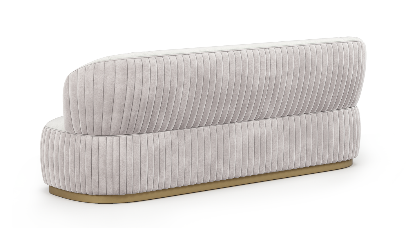 Prestige 7 Seater Sofa Set Velvet (Beige Two Tone) 3+2+1+1