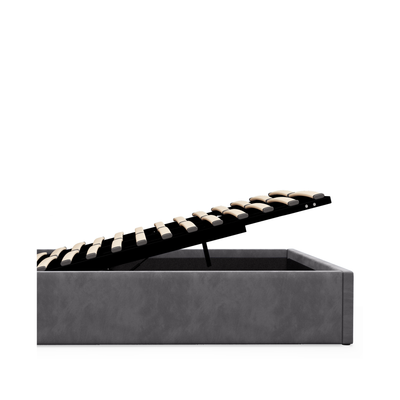 Avian Gas Lift Storage Bed Frame (Palladium Grey Velvet)