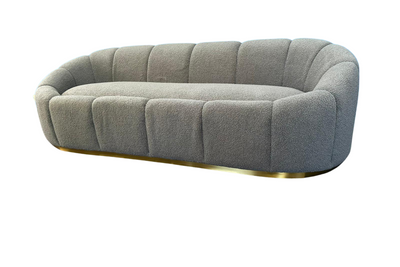 Vista 7 Seater Sofa Set (Boucle Grey) 3+2+1+1