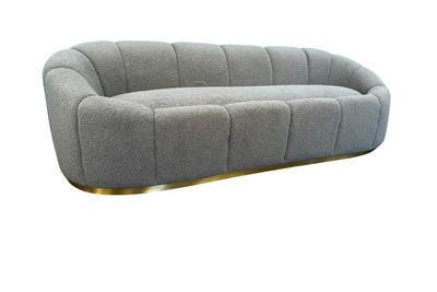 Vista 7 Seater Sofa Set (Boucle Grey) 3+2+1+1 Pre Order 8-12 Weeks
