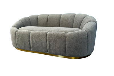 Vista 7 Seater Sofa Set (Boucle Grey) 3+2+1+1 Pre Order 8-12 Weeks