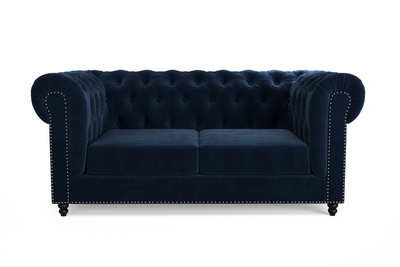 Paris 2 Seater Chesterfield Sofa (Navy Blue Velvet) Pre Order 8-12 Weeks