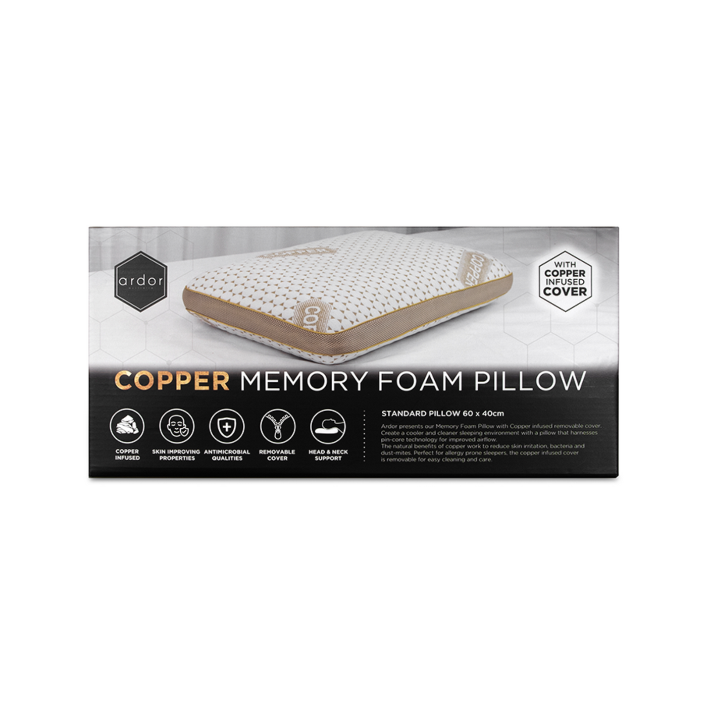 Copper Memory Foam Pillow