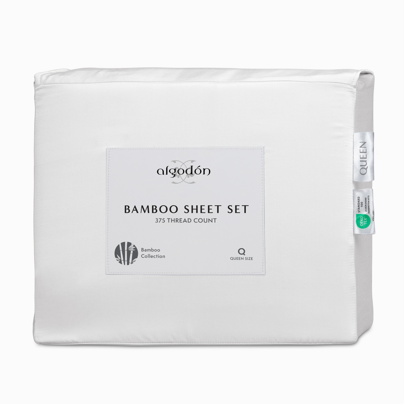 Algodon Bamboo Sheet Set (White)