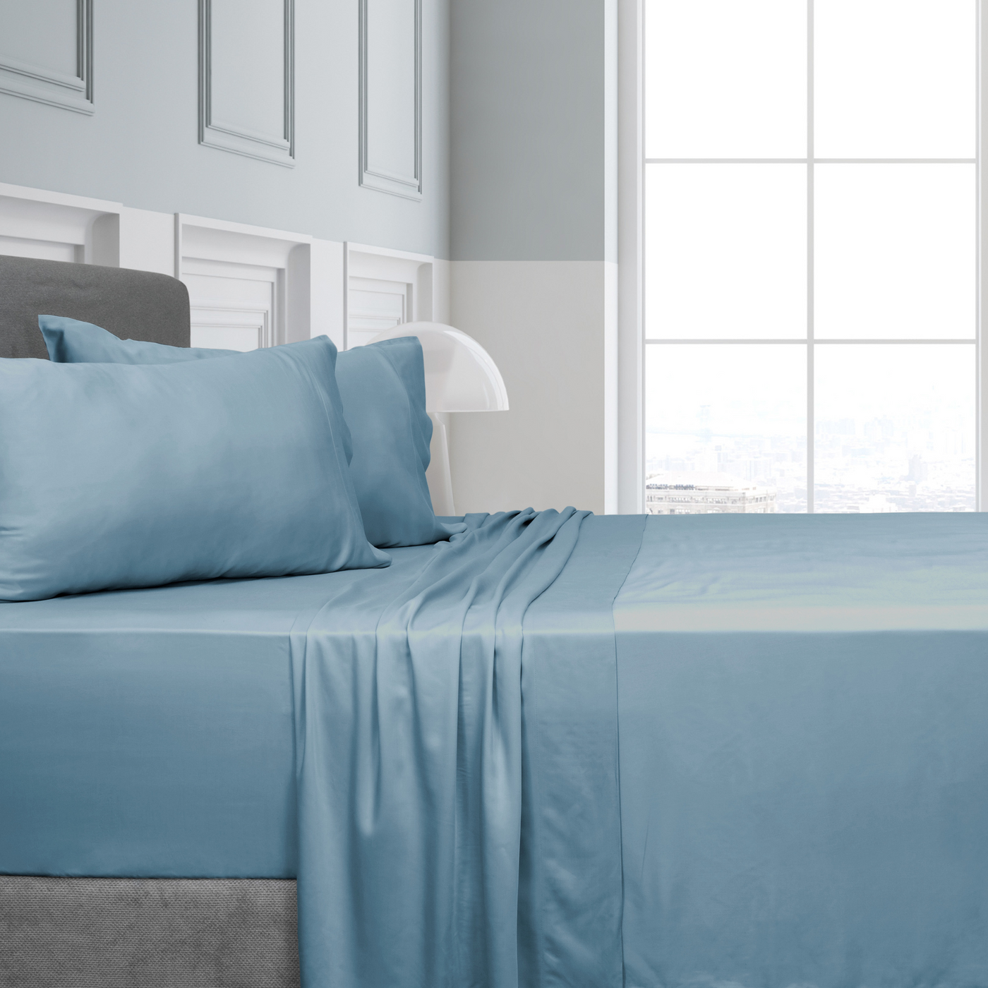 Algodon Bamboo Sheet Set (Blue)