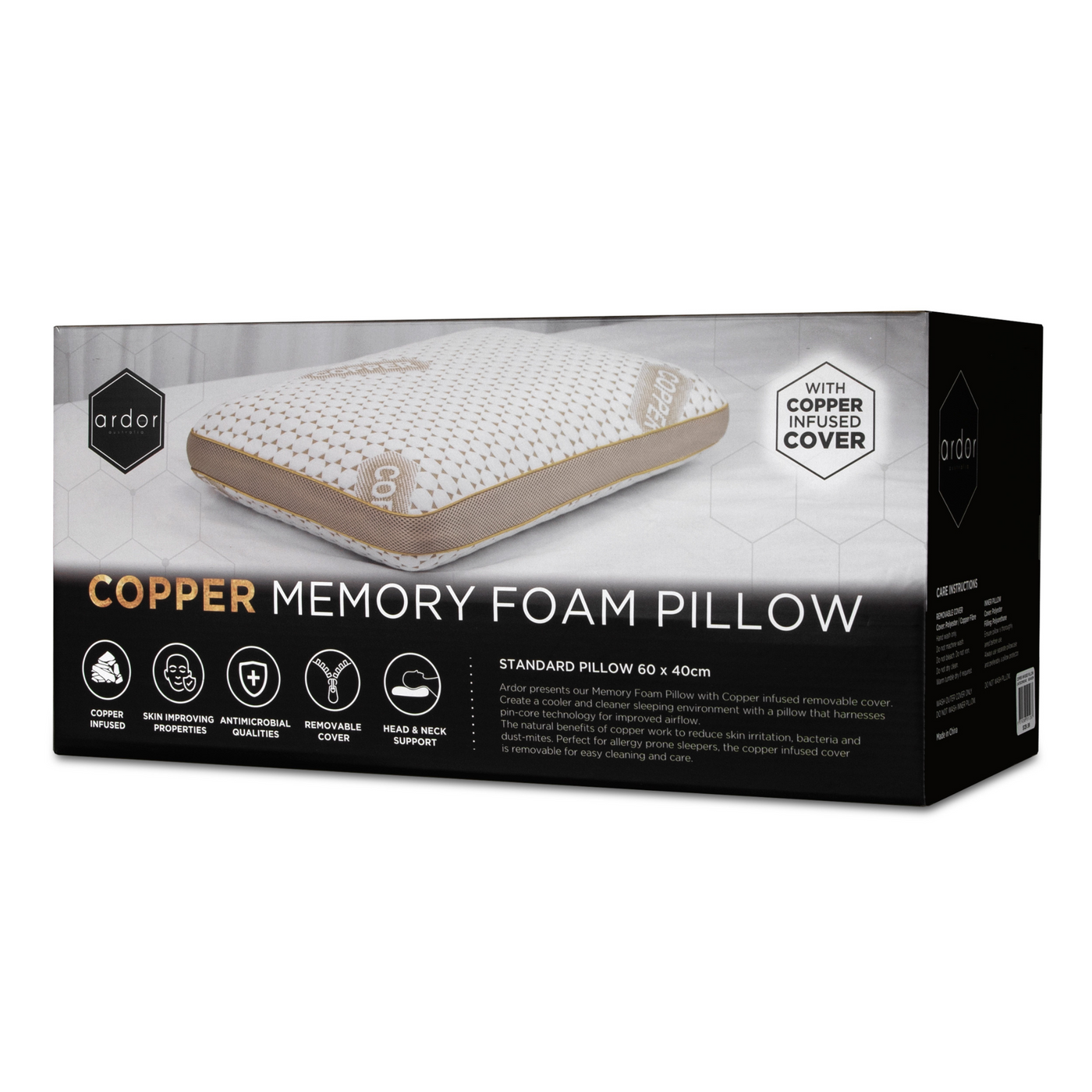 Copper Memory Foam Pillow