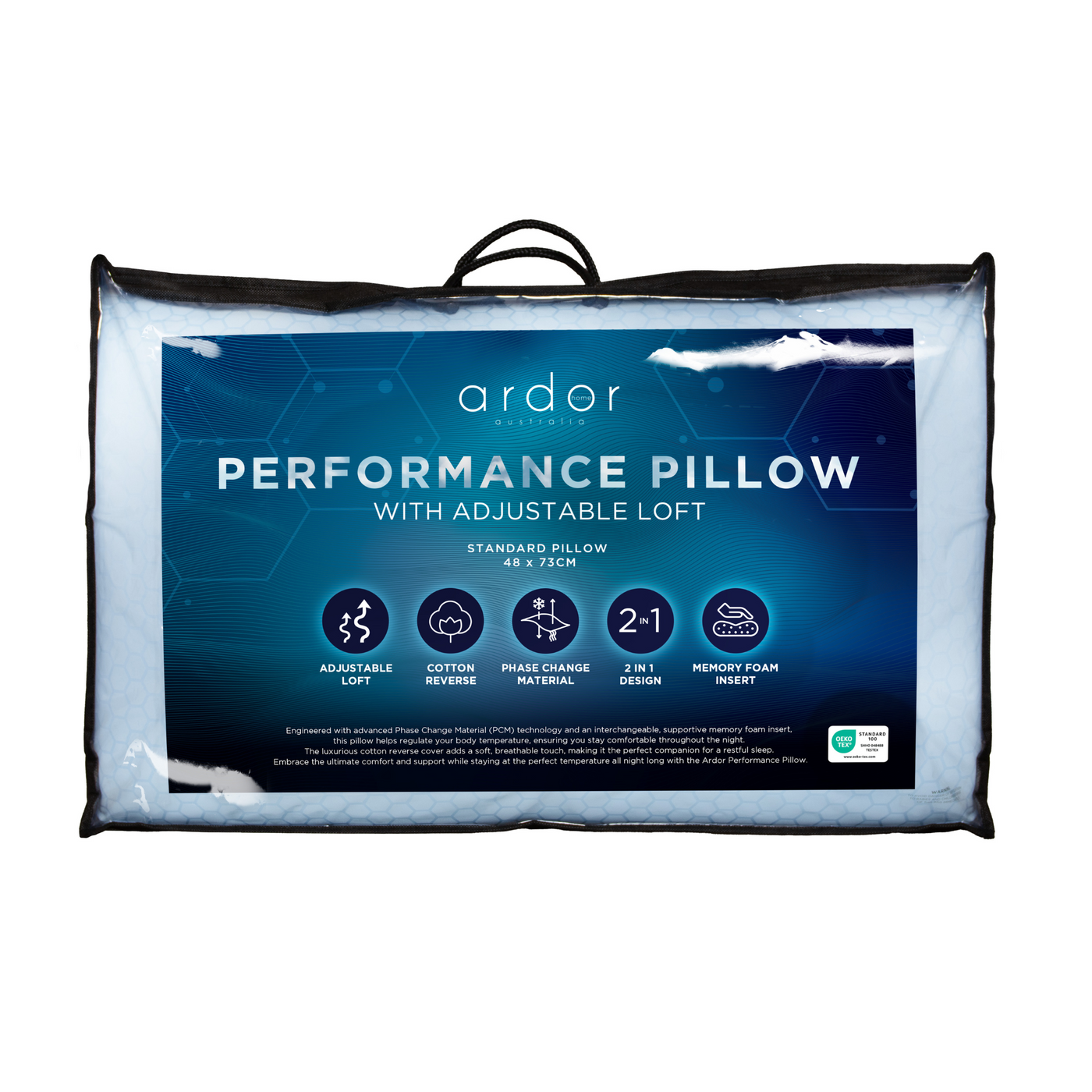 Ardor Performance Pillow With Adjustable Loft