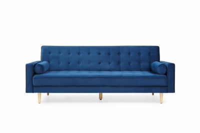 Sofia 3 Seater Sofa Bed (Blue Velvet)