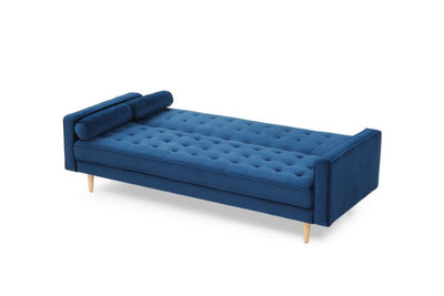 Sofia 3 Seater Sofa Bed (Blue Velvet)