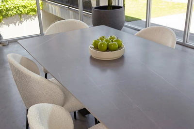 Milan Dining Table (Grey Matte Ceramic)