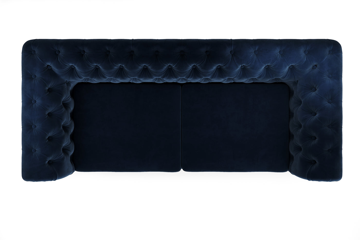 Navy Blue 3 Seater Chesterfield Sofa 
