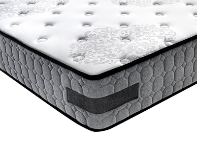 Kingston 3 Drawer Storage Bed Frame (Black Fabric) and Windsor Latex Pocket Spring Mattress Combo Deal (7811915120894)