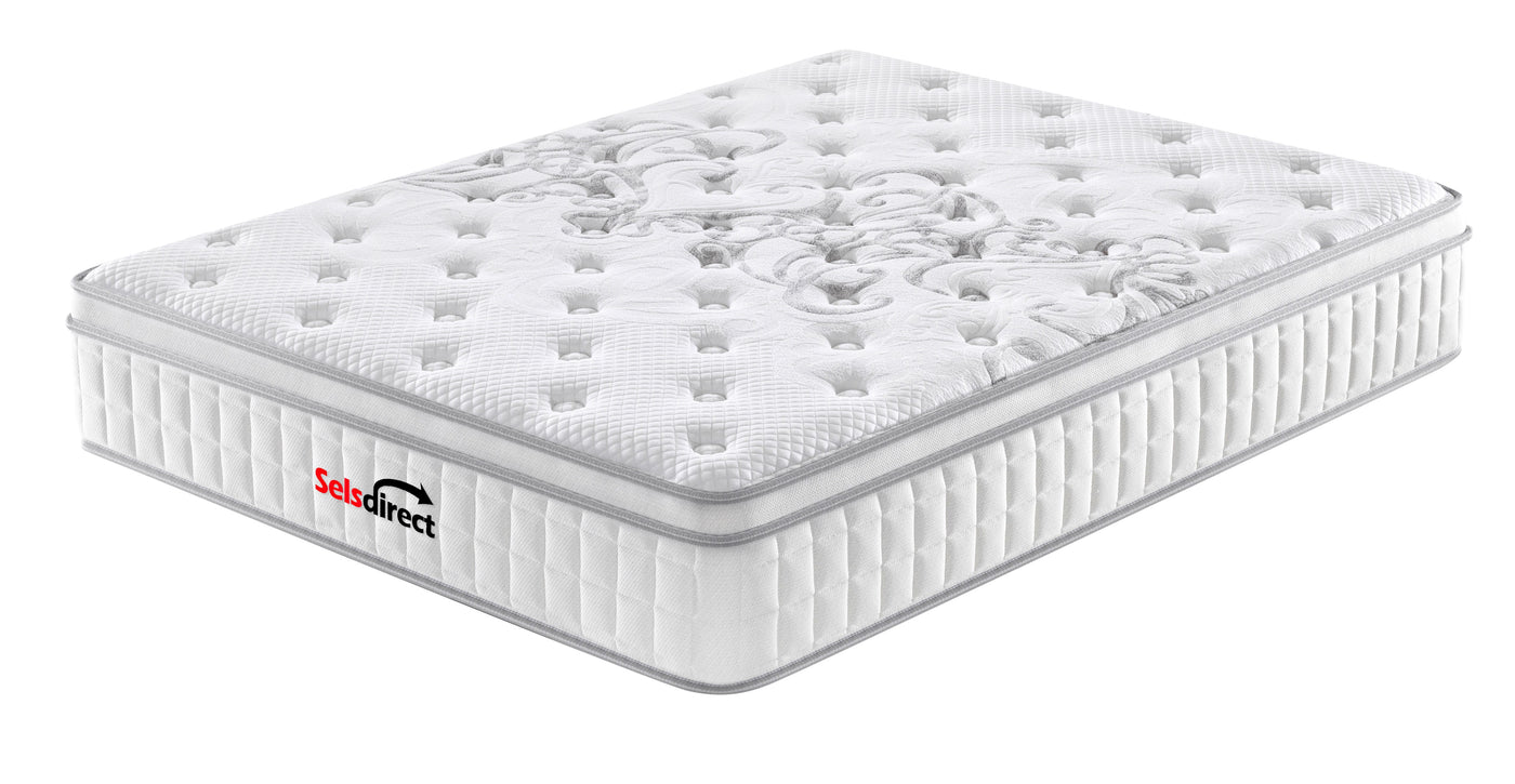 Amalfi 2 Drawer Storage Bed Frame (Licorice Polyester) and Royal Memory Foam Plush Mattress Combo Deal (7758079820030)