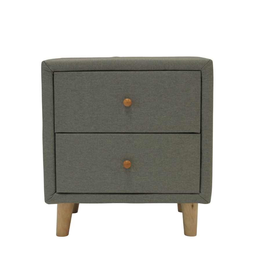 Fabric best sale bedside cabinets