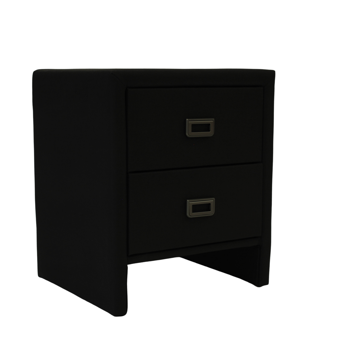 Kingston Bedside Table (Black Fabric) (7705660817662)
