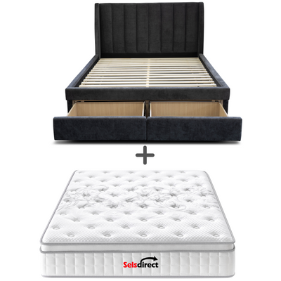 drawer bedframe and mattress