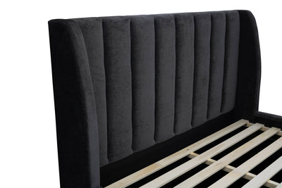 Amalfi 2 Drawer Storage Bed Frame (Licorice Polyester) and Royal Memory Foam Plush Mattress Combo Deal (7758079820030)