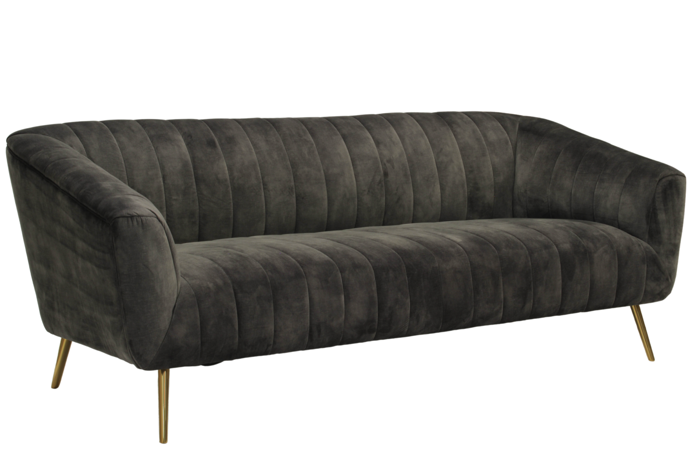 Ace 3 Seater Sofa (Charcoal Velvet) (7710629134590)
