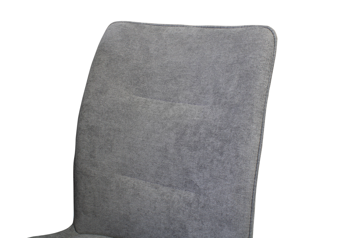 Lana Set of Two Dining Chairs (Grey Polyester) (7679369478398)